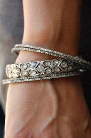 Flower Diamond Bangle - SOLD OUT! Available to custom order