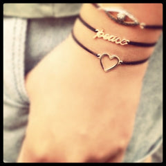 Peace, Love and Happiness Bracelets